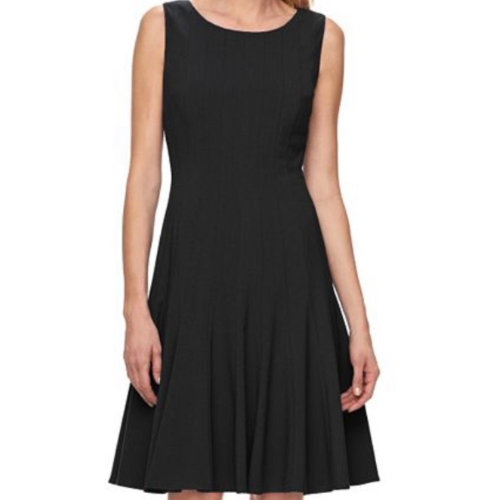 NWT Dana Buchman black fit flare dress